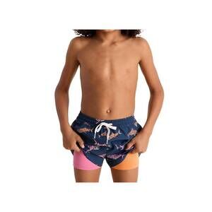 NEW CHUBBIES boys the king of the seas classic swim trunks - shorter in blue
